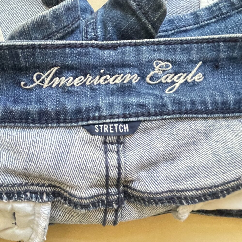 American Eagle Denim Shorts Blue Jean Stretch Size 2 - Picture 5 of 6